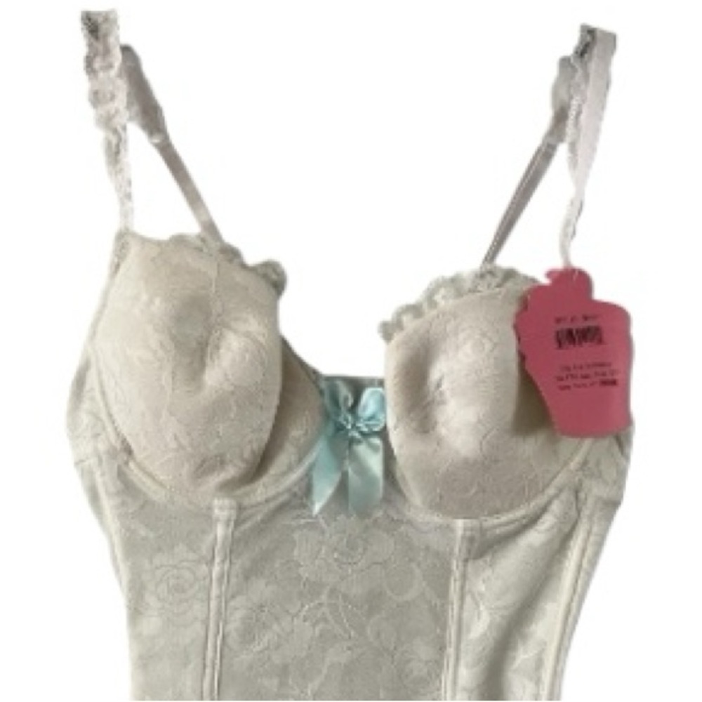 5th Ave Intimates Chemise, Lingerie, NWT, Underwire, Floral Lace, Sexy, Sz L - Picture 2 of 13